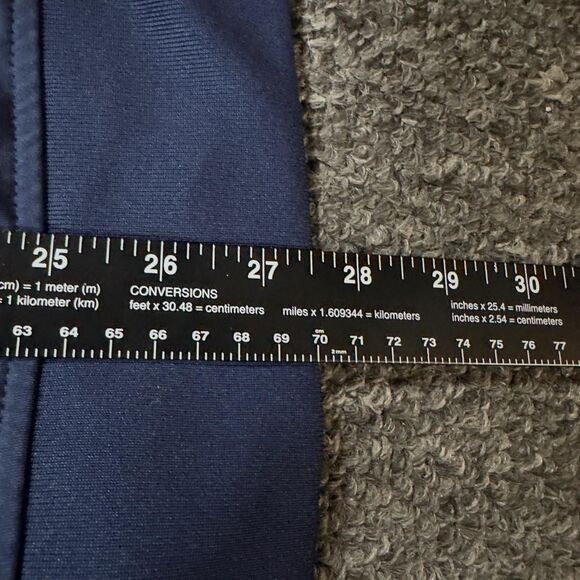 Nike Track Jacket Men L Navy White Polyester Dri-Fit Full Zip - Picture 5 of 5